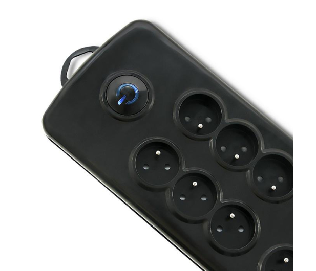 QOLTEC Listwa antyprzepięciowa Quick Switch, 8 gniazd, 2,5m 50161 - 461999 - zdjęcie 2